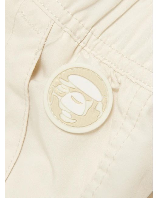 Bermudas Cargo Con Parche Del Logo Aape By A Bathing Ape de hombre de color White