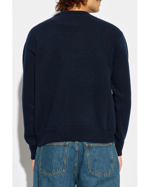 Bally Blue Logo Patch Sweatshirt for men
