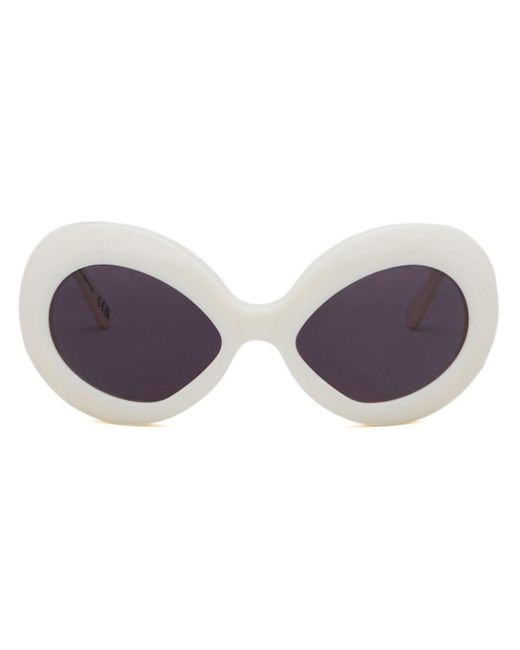 Marni White Oversized-frame Sunglasses