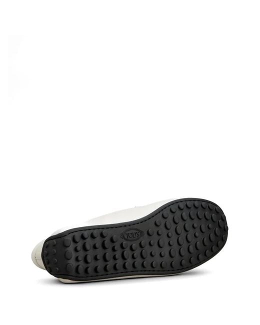 Tod's White City Gommino Loafers