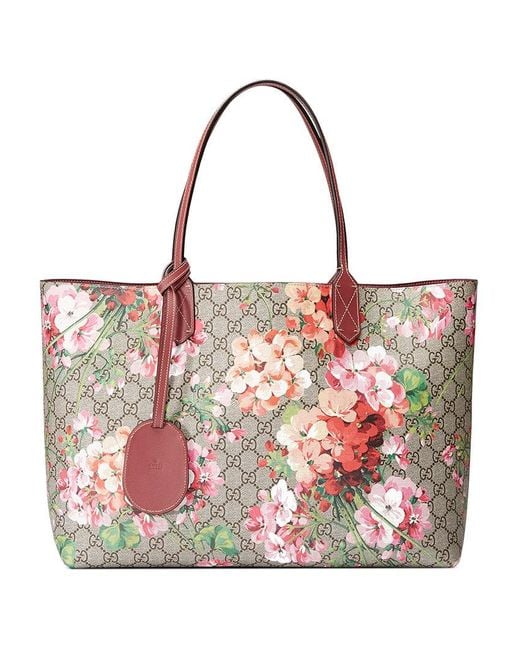 Borsa shopping GG Blooms in pelle reversibile di Gucci | Lyst