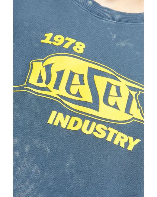 DIESEL Blue Sweatshirt S-Boxt-Q5 for men