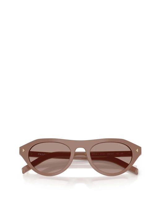 Prada Pink Round-Frame Sunglasses