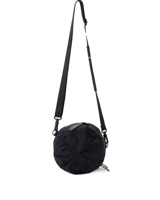 Côte&Ciel Black Cylindrical Messenger Bag