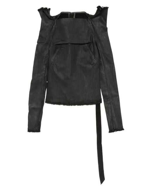 Blusa Tec Rick Owens de color Black