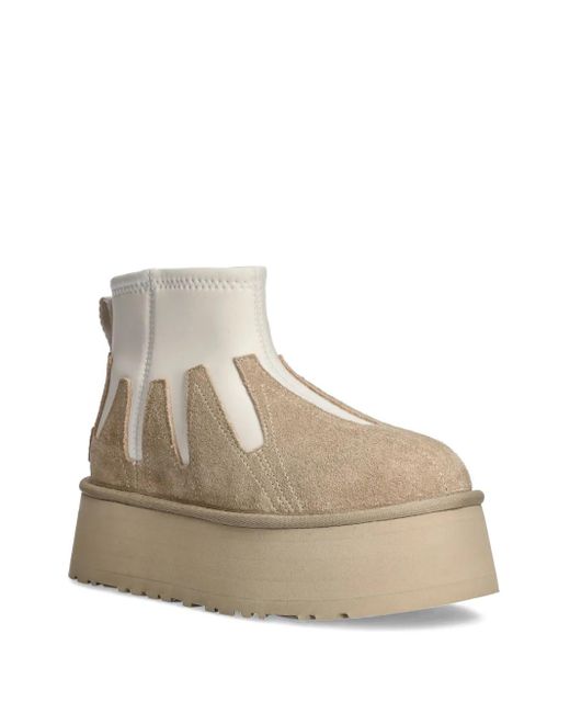 Ugg Natural Classic Mini Dipper Platform Ankle Boots