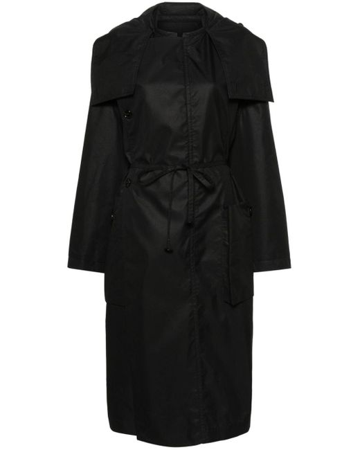 Manteau à design asymétrique Lemaire en coloris Black