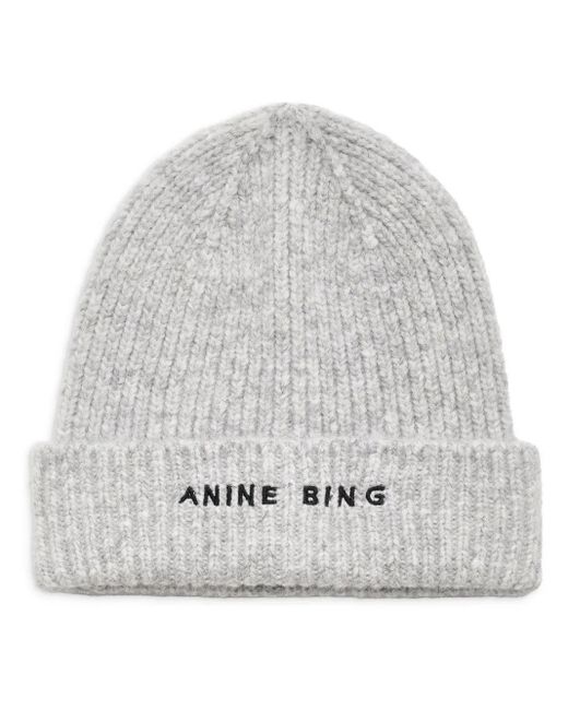 Anine Bing Gray Elia Beanie