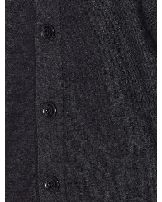 Lemaire Black V-Neck Cardigan