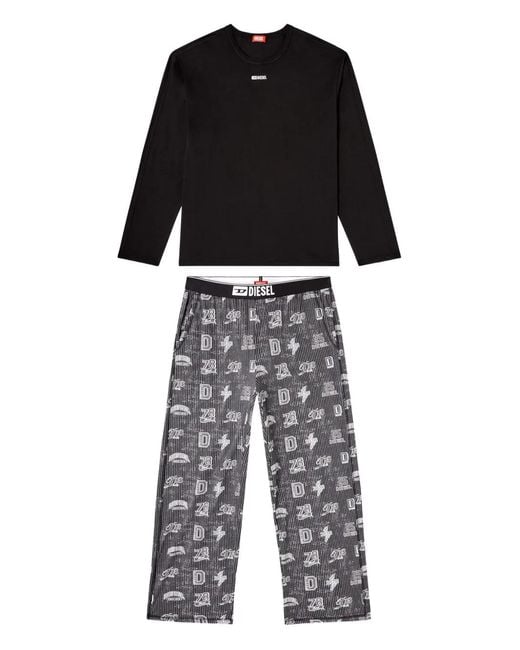 DIESEL Black Nolan-D-Box Pyjamas for men