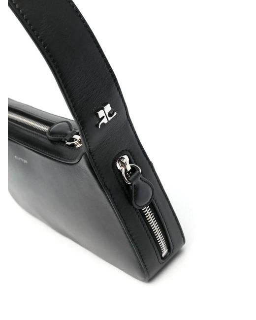 Courreges Black Mini Luxe Shoulder Handbag