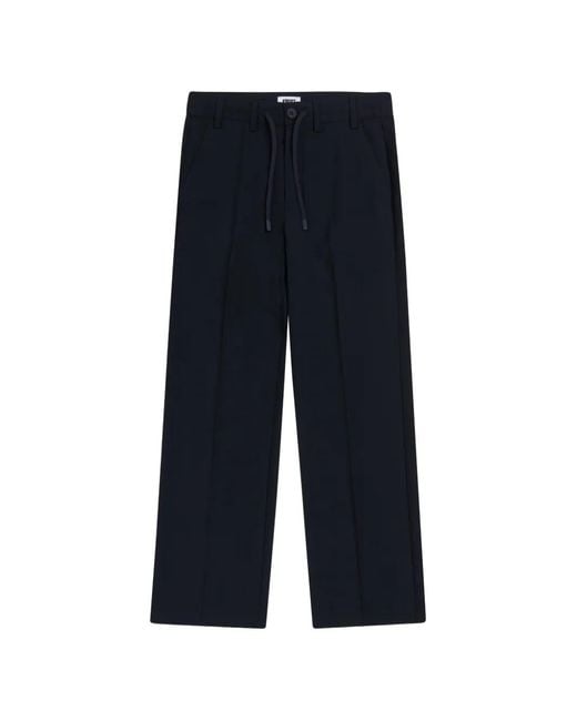 KROST Blue Elliott Drawcord Trousers for men