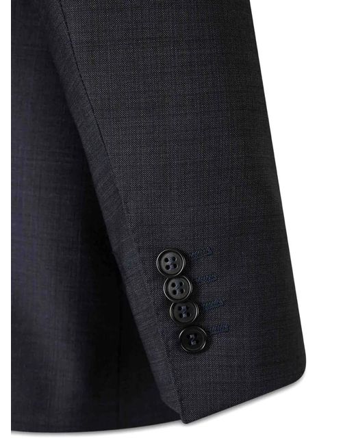 Canali Blue Button-Fastening Flap-Pocket Suit for men
