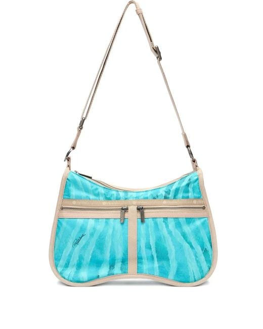 Roberto Cavalli Blue Torino Shoulder Bag