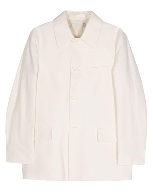 Our Legacy White Button-up Cotton-blend Jacket