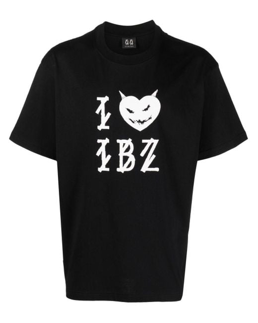 Kommt im Jahr 2024 44 Label Group | Cotton for Logo-print in Men UK Black Lyst T-shirt