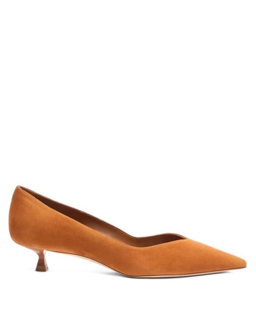 Stuart Weitzman Brown 35Mm Eva Pumps