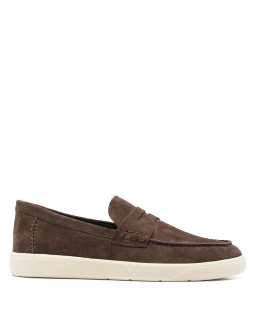 Hogan Brown Suede Loafers for men