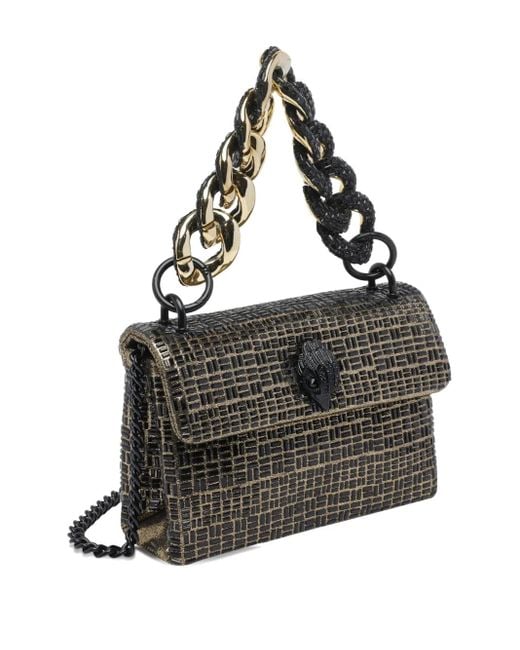 Kurt Geiger Black Mini Kensington Chain Shoulder Bag