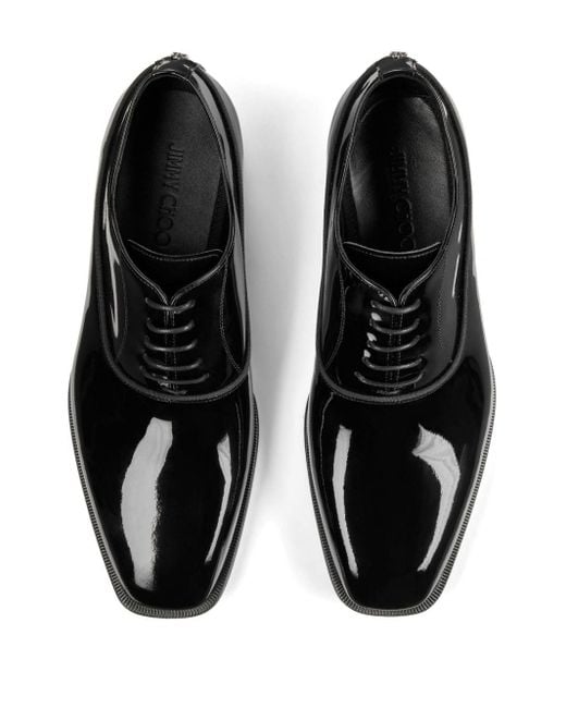 Chaussures oxford Foxley à fini verni Jimmy Choo pour homme en coloris Black