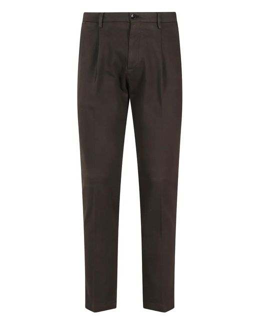 Briglia 1949 Gray Tiberio Pleated Trousers for men