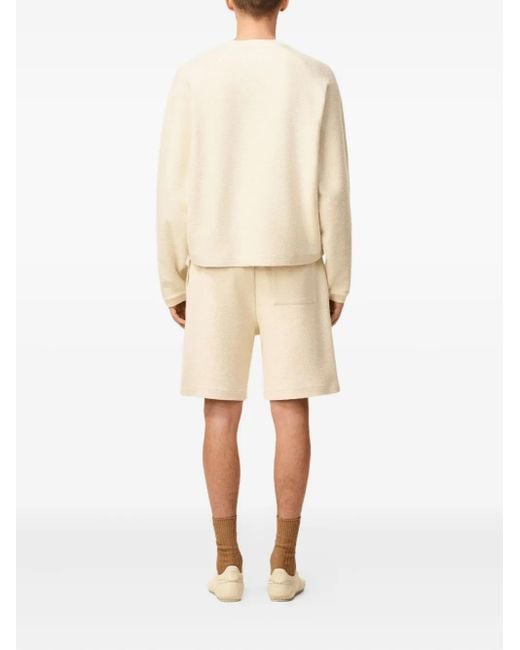 AMI Natural Embroidered Sweatshirt