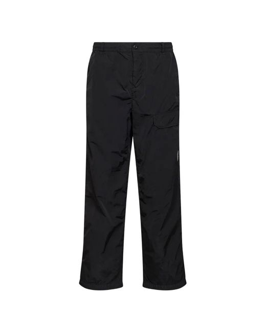 C P Company Black Chrome-R Lens-Detail Trousers for men