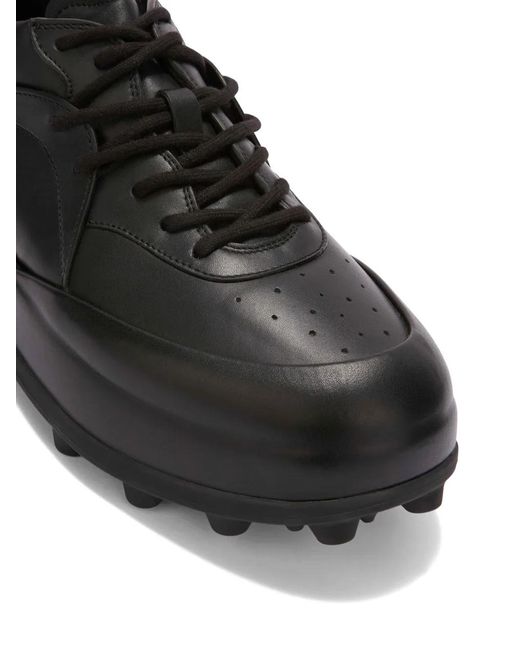 Jil Sander Black Chunky Toecap Sneakers for men