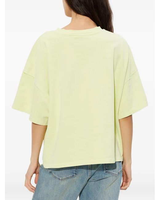 Gestuz Yellow Crew-Neck T-Shirt