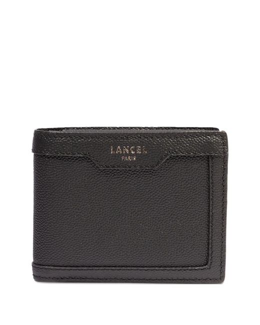Lancel Black Compact Leather Wallet for men