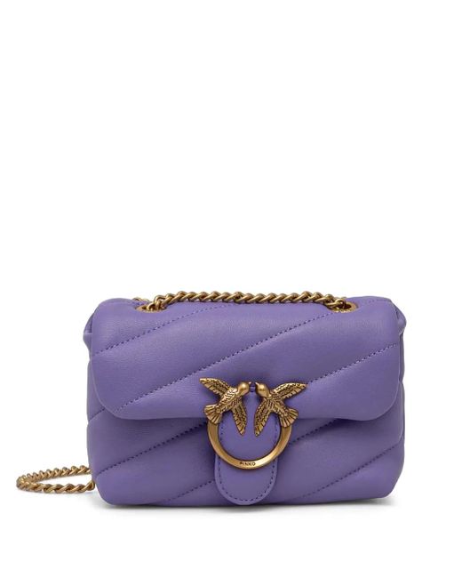 Pinko Purple Mini Love Umhängetasche