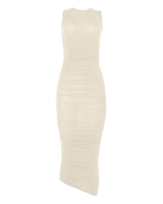 Wolford White Sheer Drape Dress