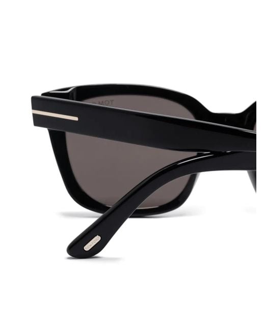 Tom Ford Black Square-Frame Sunglasses
