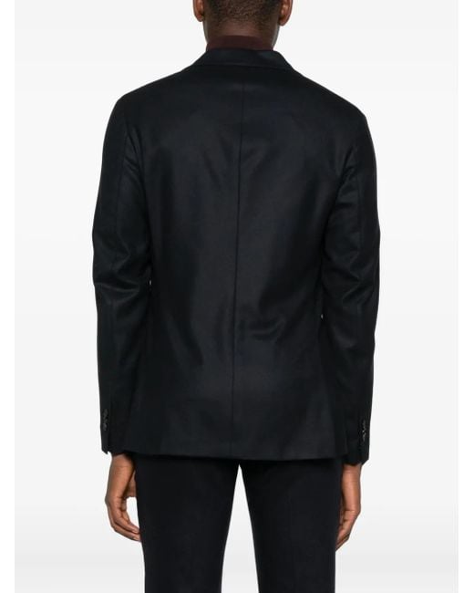 Incotex Black Buttoned Jacket for men