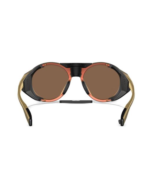 Oakley Clifden Coalesce Sonnenbrille mit rundem Gestell in Brown für Herren