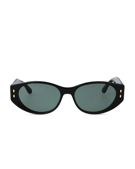 Isabel Marant Green Oval-Frame Sunglasses
