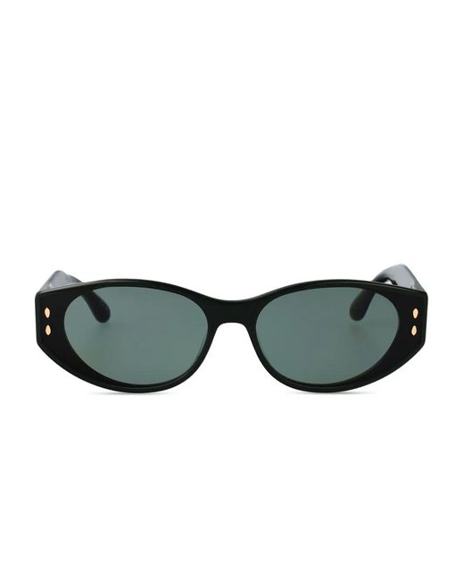 Isabel Marant Green Oval-Frame Sunglasses