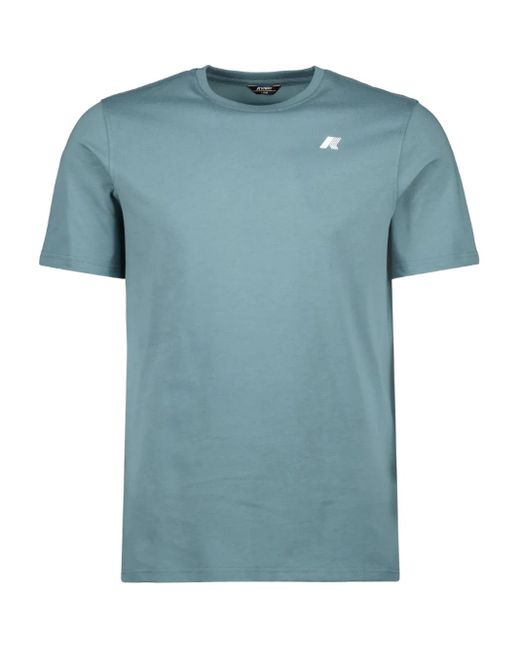 K-Way Odom Ascii Code T-Shirt mit Logo-Print in Blue für Herren