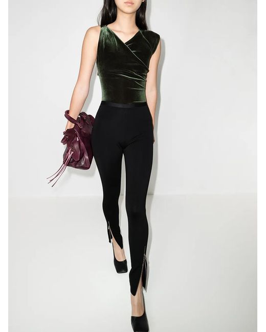 1017 ALYX 9SM Black Zip-Cuff High-Rise Leggings