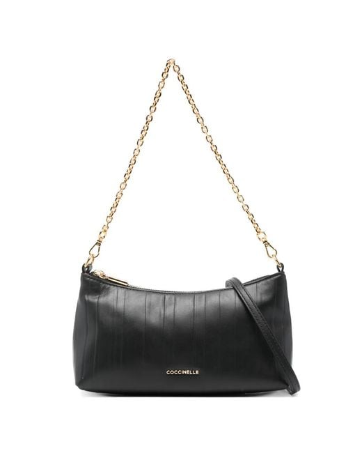 Coccinelle Black Chain Detail Clutch Bag