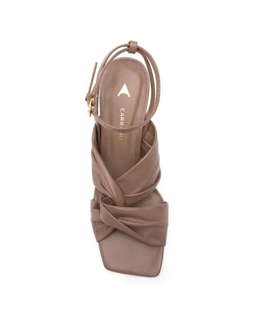 Carrano White Twisted-Strap Sandals