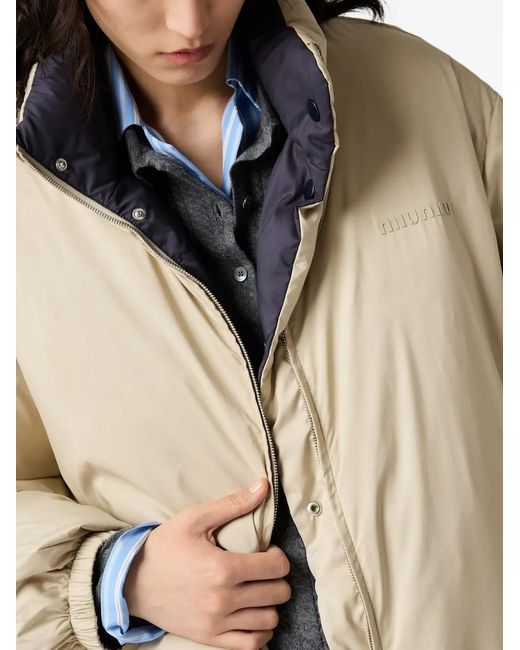 Miu Miu Natural Puffer Jacket