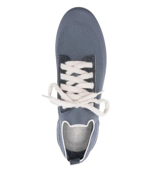 Zapatillas de punto con cordones Eleventy de hombre de color Blue