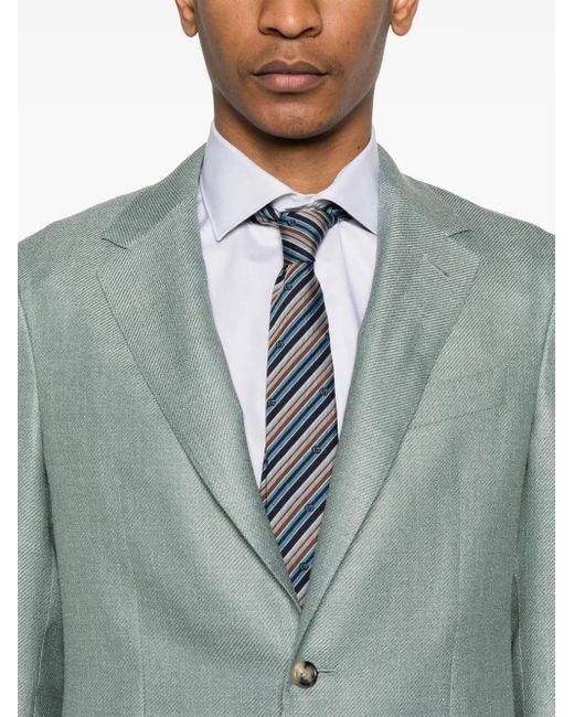 メンズ Canali ツイルジャケット Blue