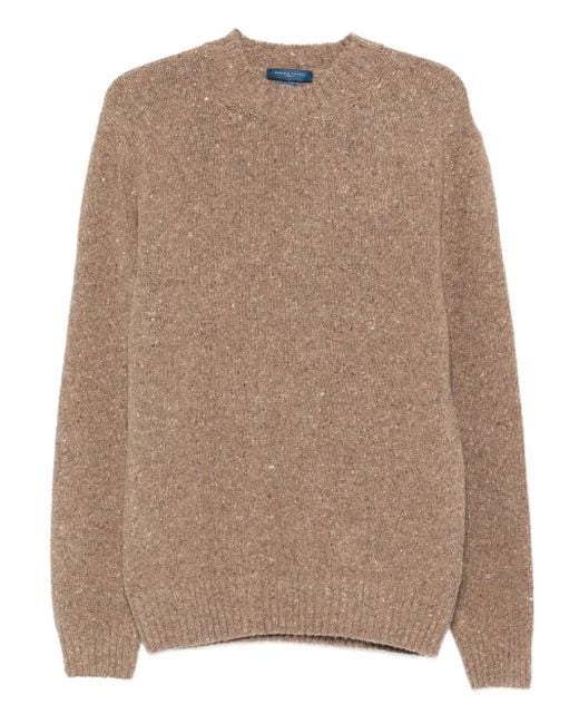 Daniele Fiesoli Pullover mit Rundhalsausschnitt in Brown für Herren