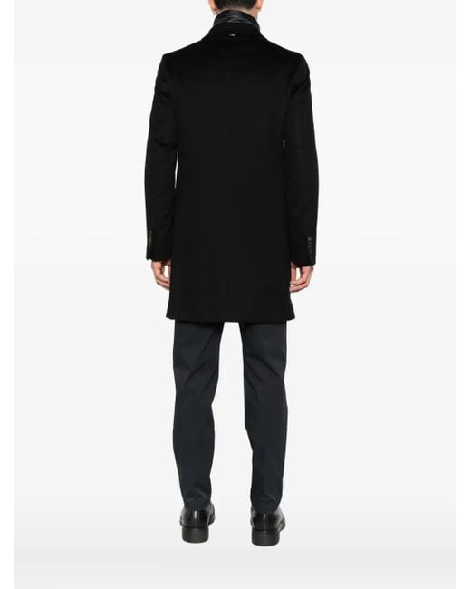 Herno Mantel mit abnehmbarem Futter in Black für Herren