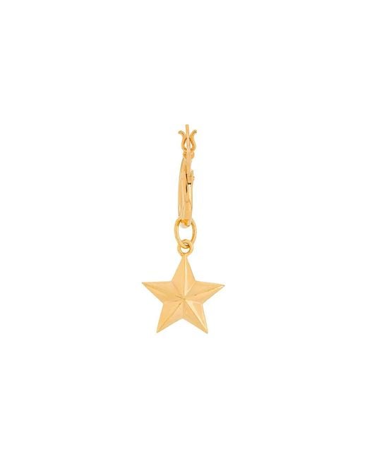 True Rocks White Star Hoop Earring
