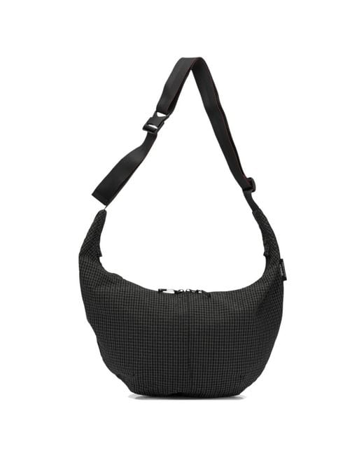 Comme des Garçons Black Grid-Pattern Shoulder Bag for men