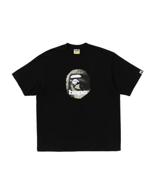 A Bathing Ape Black Graphic T-Shirt for men