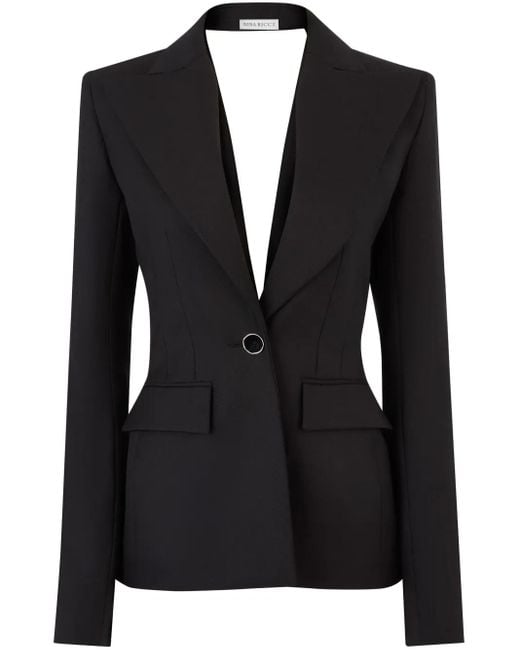 Nina Ricci ドレープバック ジャケット Black
